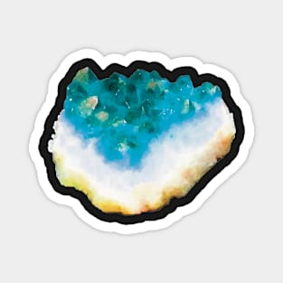 Turquoise Blue Crystal Magnet