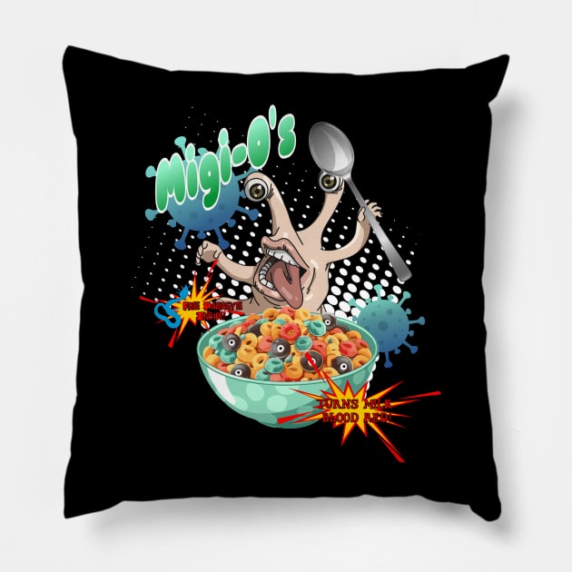 Parasyte The Maxim Migi-O's Cereal Pillow by Lennon Black