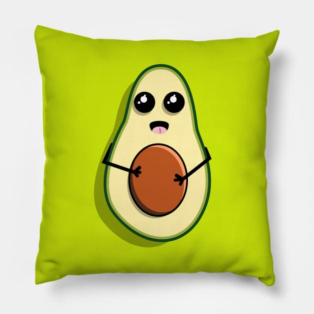 Pregnant Avocado Pillow by TheFlying6