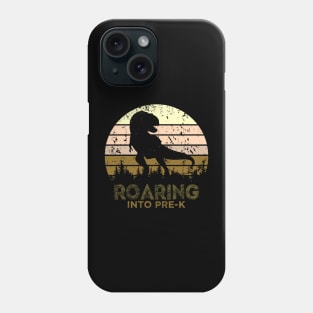 Kids Roaring Into Pre-K Dinosaur Back To School Vintage Boys Tees Gifts Phone Case