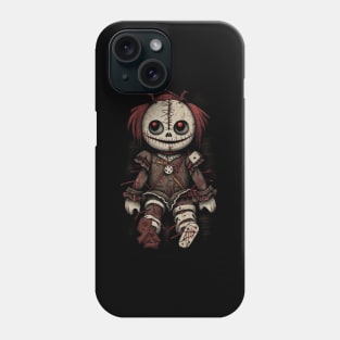 Gothic Voodoo Doll - Scary Doll Design Phone Case