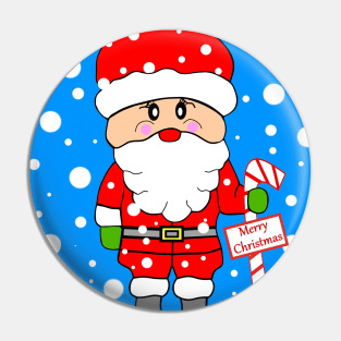 FUNNY Santa Claus Christmas Pin