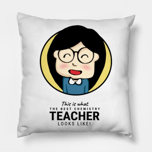 This is what the best Chemistry Teacher looks like! Pillow by KewaleeTee