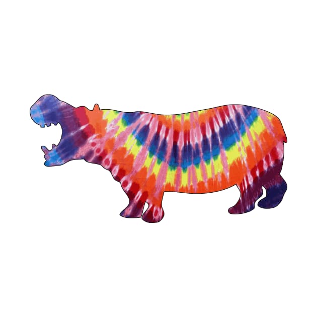 Tie-Dye Hippo by dikleyt