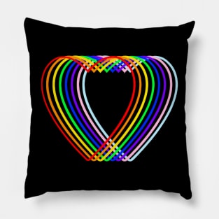 Pride Love Hearts Pillow