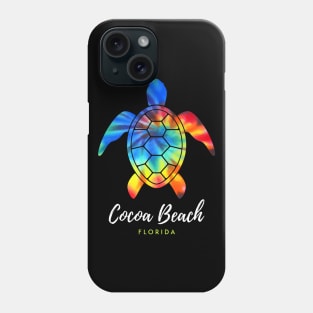 Cocoa Beach Florida Sea Turtle Conservation Tie Dye Phone Case