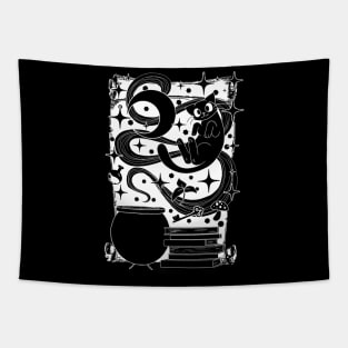 Magical Familiars - Black Cat Tapestry