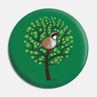 Birdorable Partridge in a Pear Tree Pin