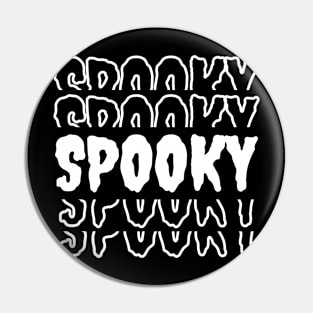 Spooky Halloween Minimalist - Sleek Spooky Design Pin