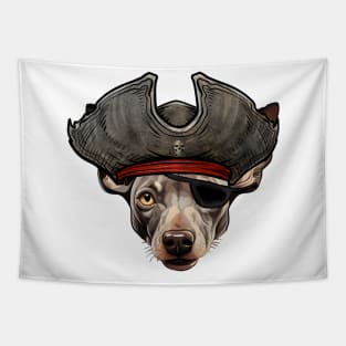 Funny Pirate Hairless Terrier Dog Tapestry