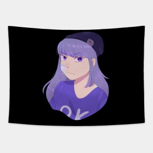 Purple Girl Tapestry