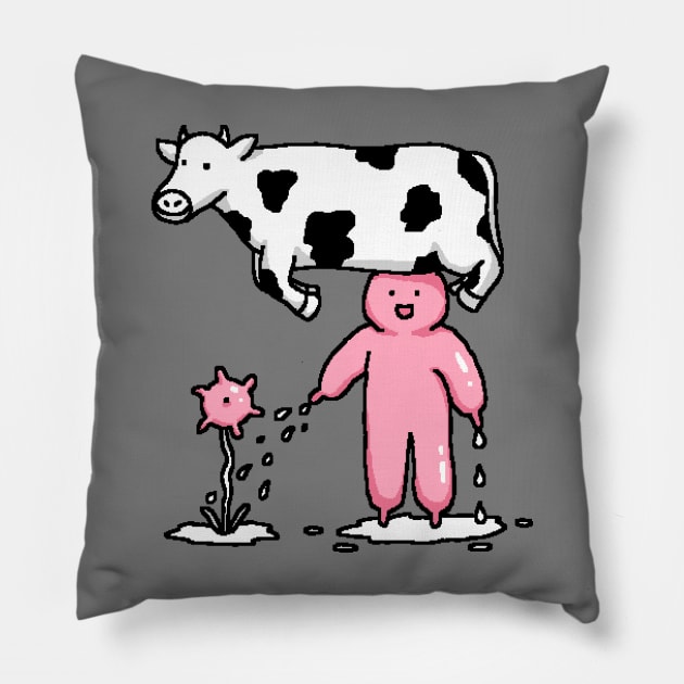 Milk flower Pillow by Master Tingus store