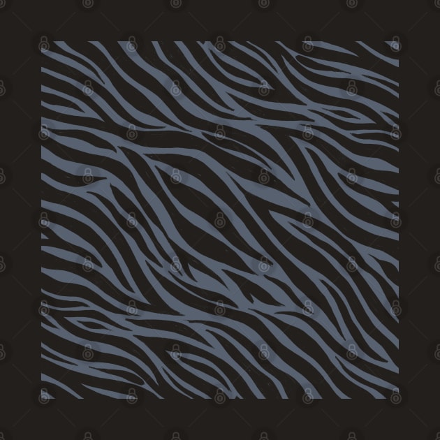 Zebra Print Pattern (BLUE) by cecececececelia