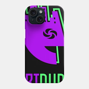 YourArtDude Logo In Purple And Lime Phone Case