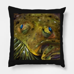 The Summer Flounder Painting Pillow