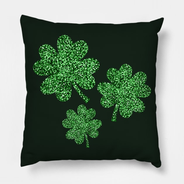 Lucky Shamrock Pillow by HappyPeeps