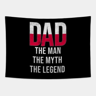 Polish Dad The Man The Myth The Legend - Gift for Polish Dad With Roots From Polish Tapestry