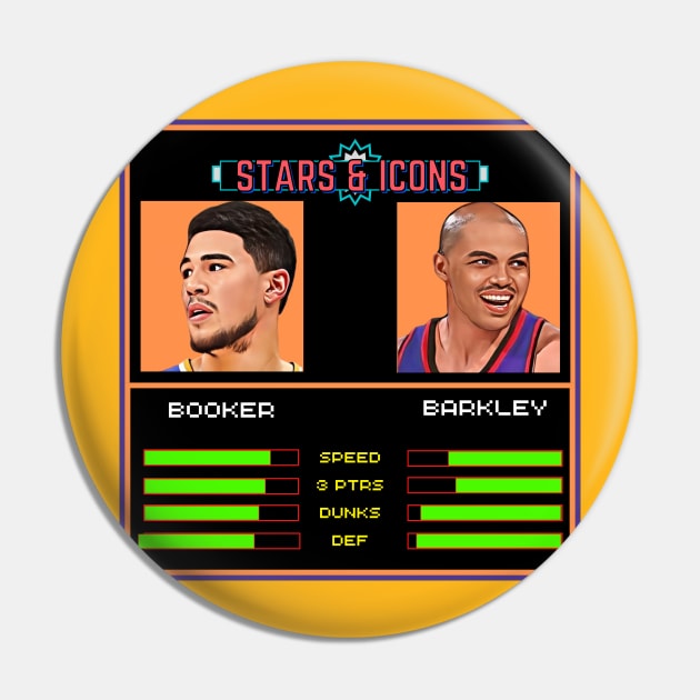 Sir Charles & Book - NBA Jam “Stars & Icons” Edition Pin by M.I.M.P.