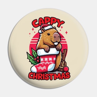 Cappy Christmas Pin