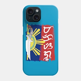 Philippine Flag / Tribal line Art Knife / Baybayin word Makisig (Handsome / Elegant) Phone Case