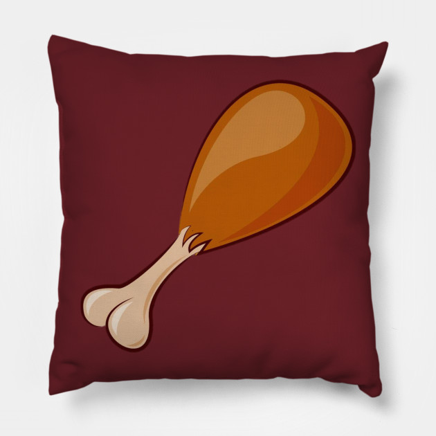 Chicken Leg Cartoon Design Chicken Pillow Teepublic Au
