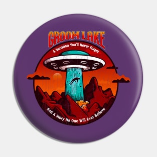 Groom lake UFO vacation Pin