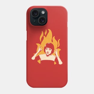 Flames on the side of my face! Phone Case