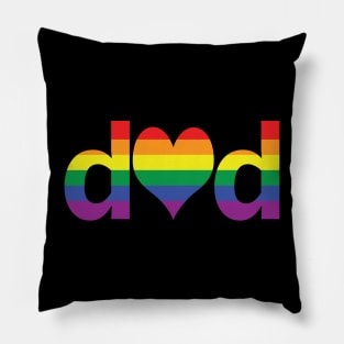 Pride Dad Heart Pillow