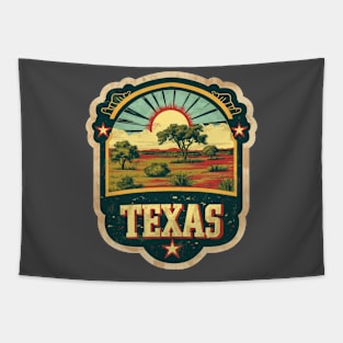 Vintage Texas State Design Tapestry