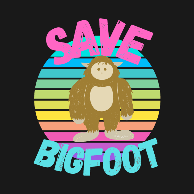 Multicoloured Save Bigfoot by LukjanovArt