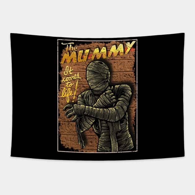 The Mummy Design Tapestry by HellwoodOutfitters