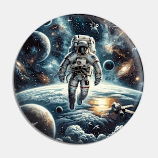 Astronaut Wanderer: Authentic Spacewalk Pin