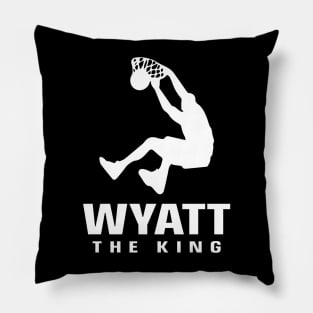 Wyatt Custom Player Basketball Your Name The King Pillow