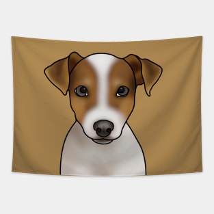 Jack Russell Terrier Dog Portrait Tapestry