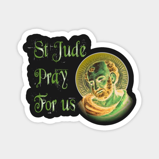 St Jude Thadeus Catholic Saint of the Impossible Magnet by hispanicworld