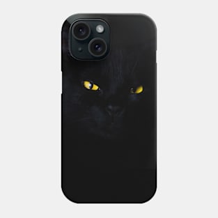 Cat black Phone Case