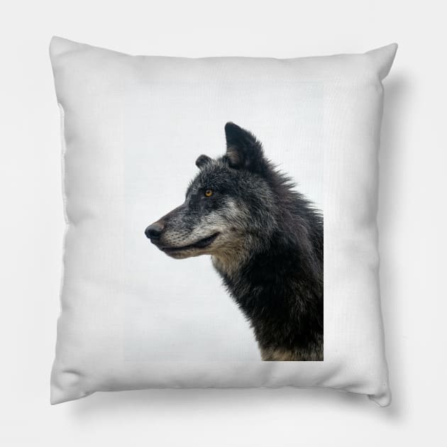 ZIDIKA  WOLF Pillow by LUCIFERIN20