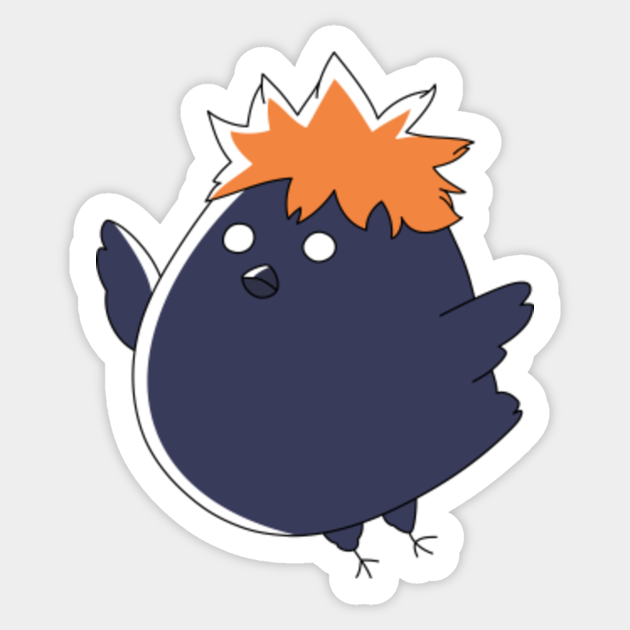 Chibi Crow Hinata Haikyuu Sticker Teepublic Unique haikyuu stickers designed and sold by artists. chibi crow hinata