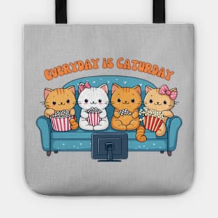 Kittens favorite day is Caturday Tote