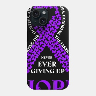 PURPLE RIBBON ALZHEIMERS WOMENS MENS ALZHEIMER AWARENESS Gift Phone Case