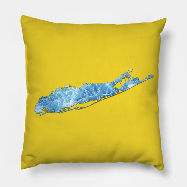 Long Island 6 Pillow by doodlesbydani