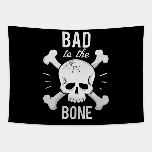 Bad To The Bone Tapestry by The Minimalist