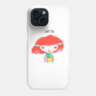 Smiley Face Girl Red Hair Phone Case