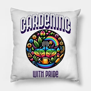 GARDENING WITH PRIDE LGBTQ Gardening Pillow