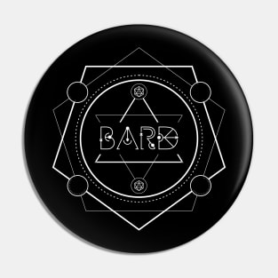 Bard Character Class TRPG Tabletop RPG Gaming Addict Pin