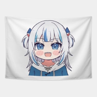 Gawr Gura Chibi Tapestry