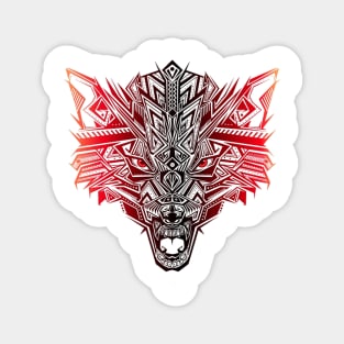 Wolf howling Magnet