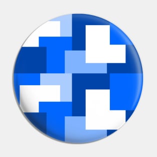 Blue abstract squares tiles pattern Pin