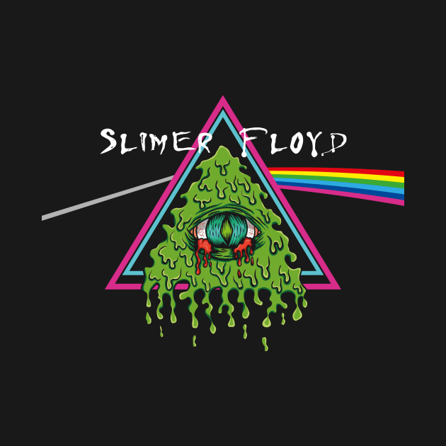 Rock Pink Slimer Floyd Ghostbusters by TEEWEB