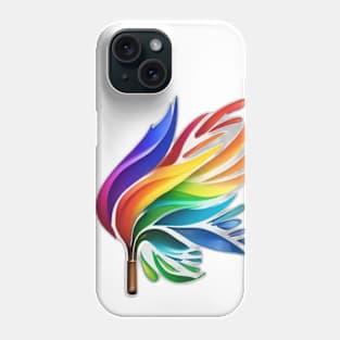 Colorful Abstract Feather Design No. 453 Phone Case